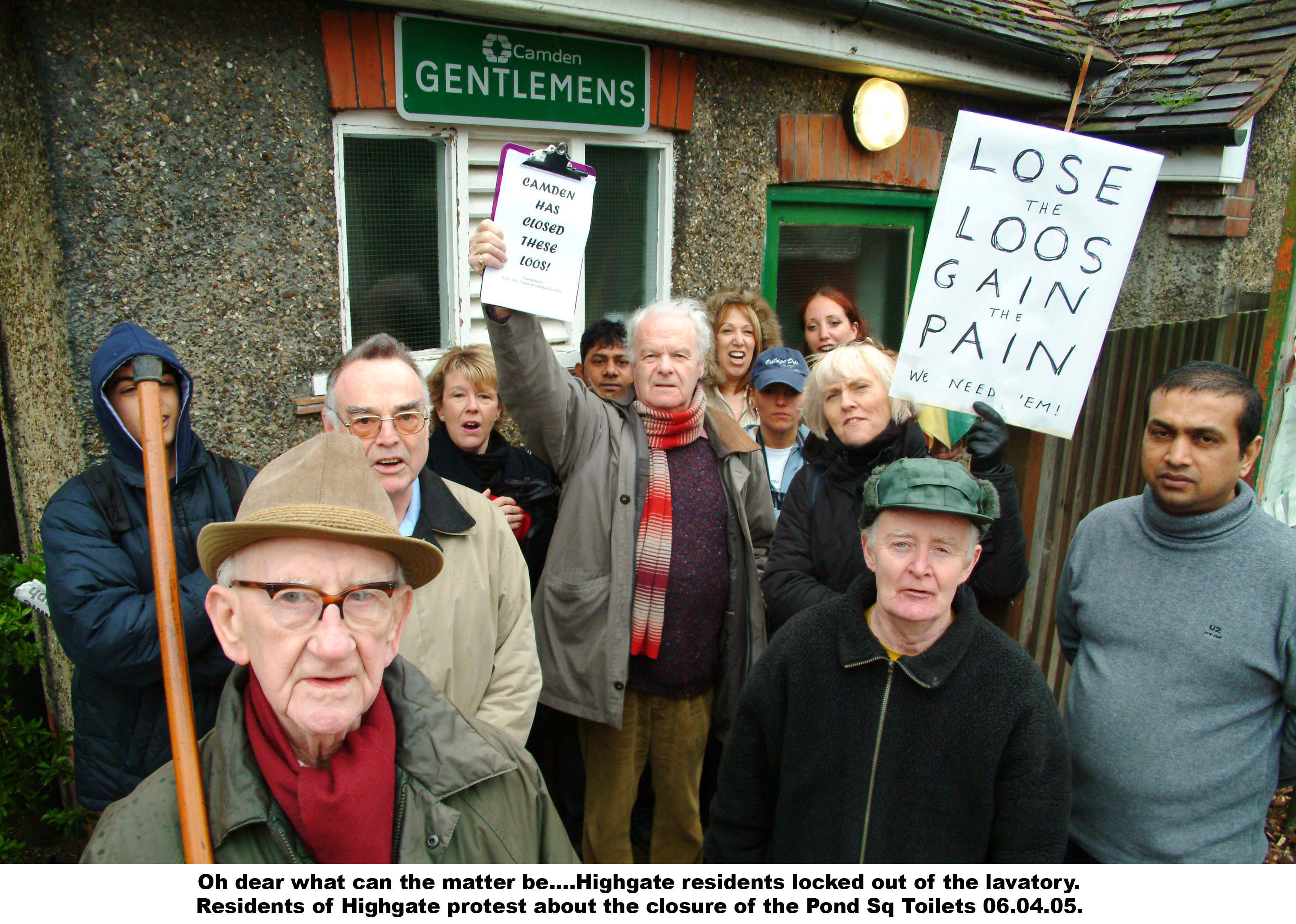 people demonstrating