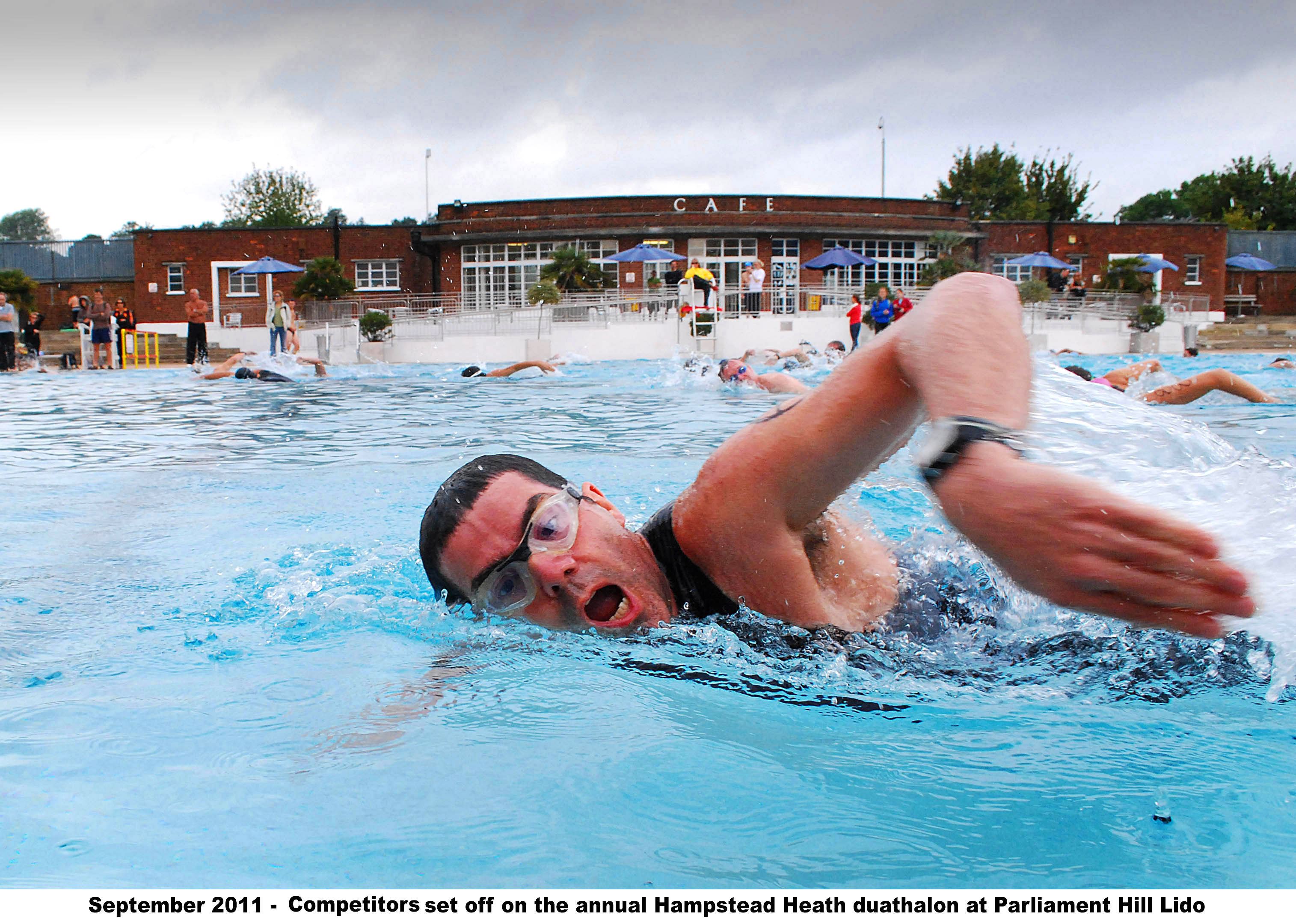 swimmer in pool