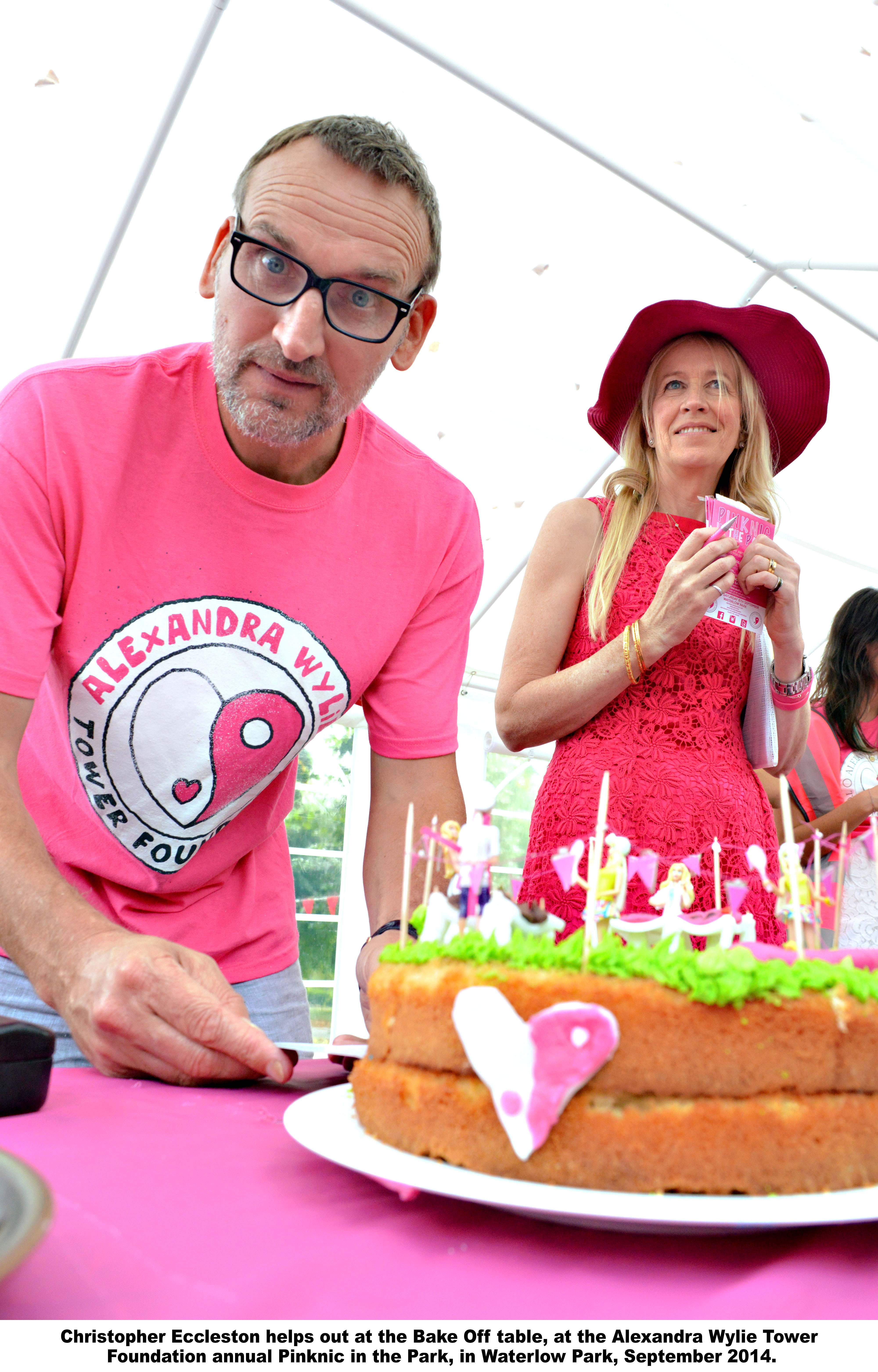 man and woman in pink