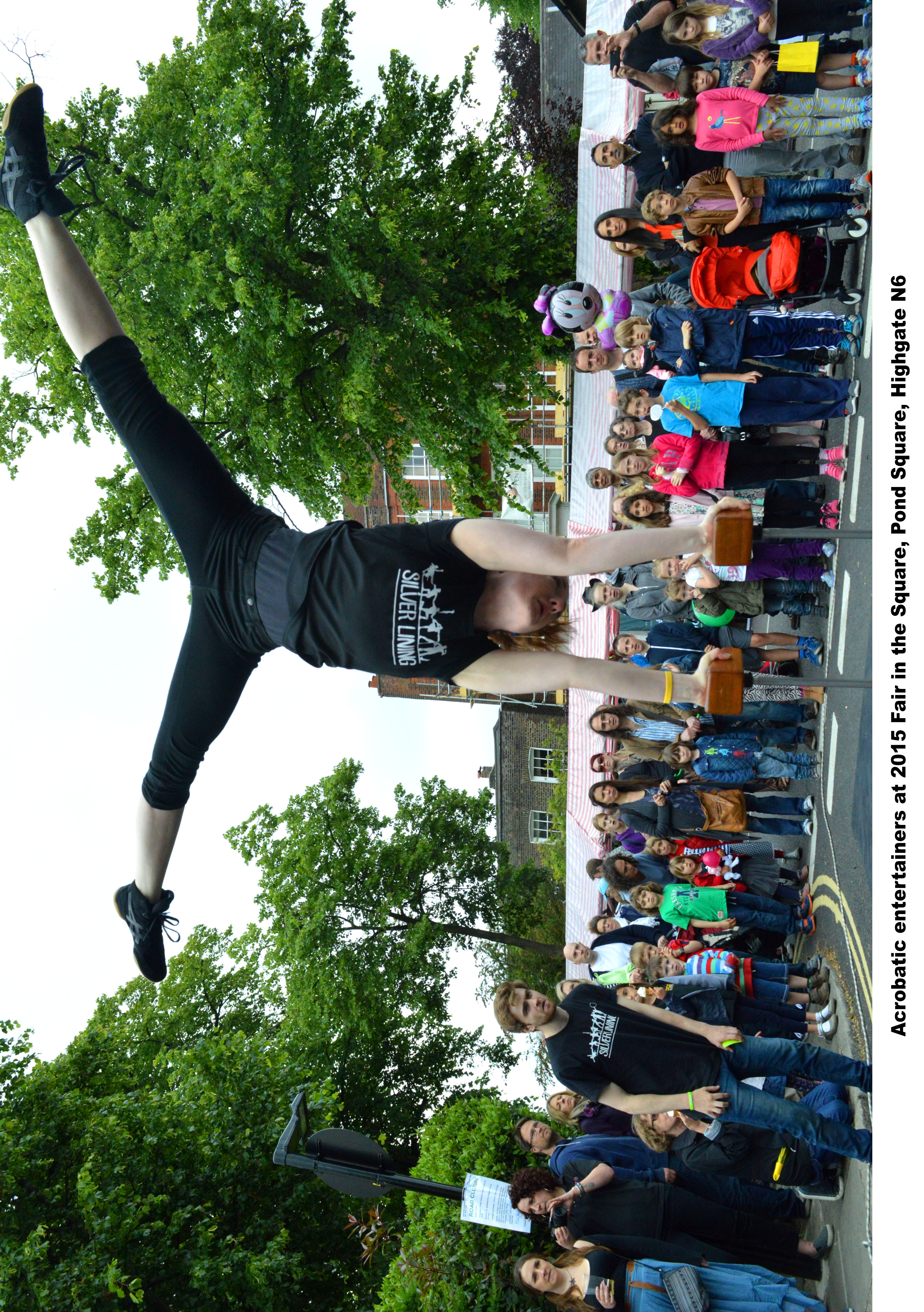 woman doing handstand