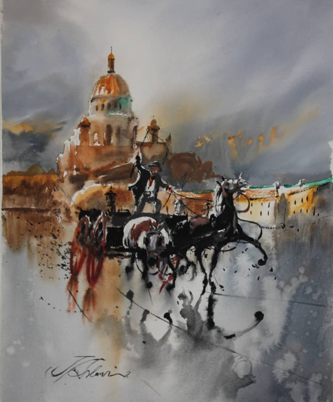 Watercolour painting by Yasaman Emami