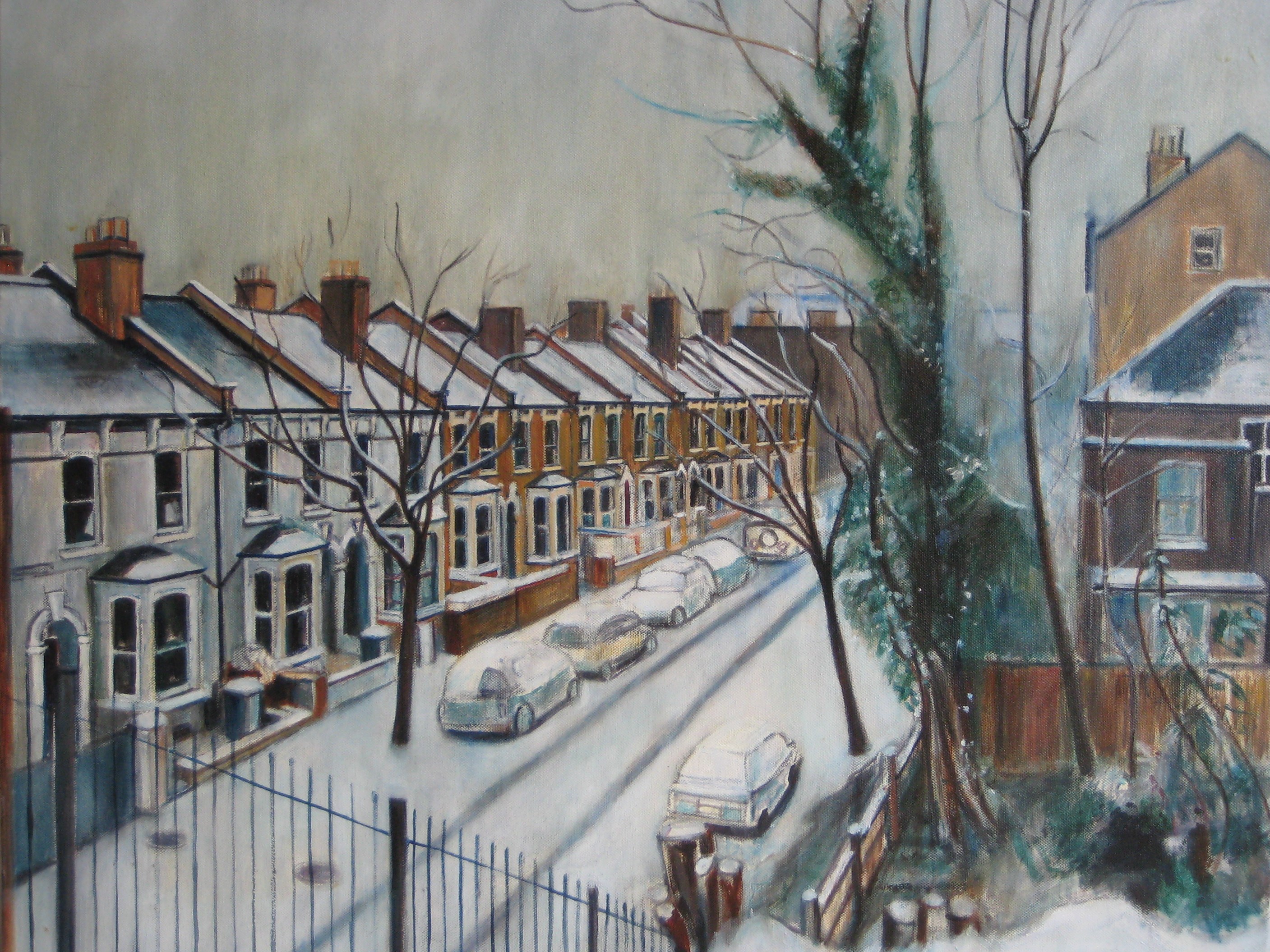 Snowy street scene