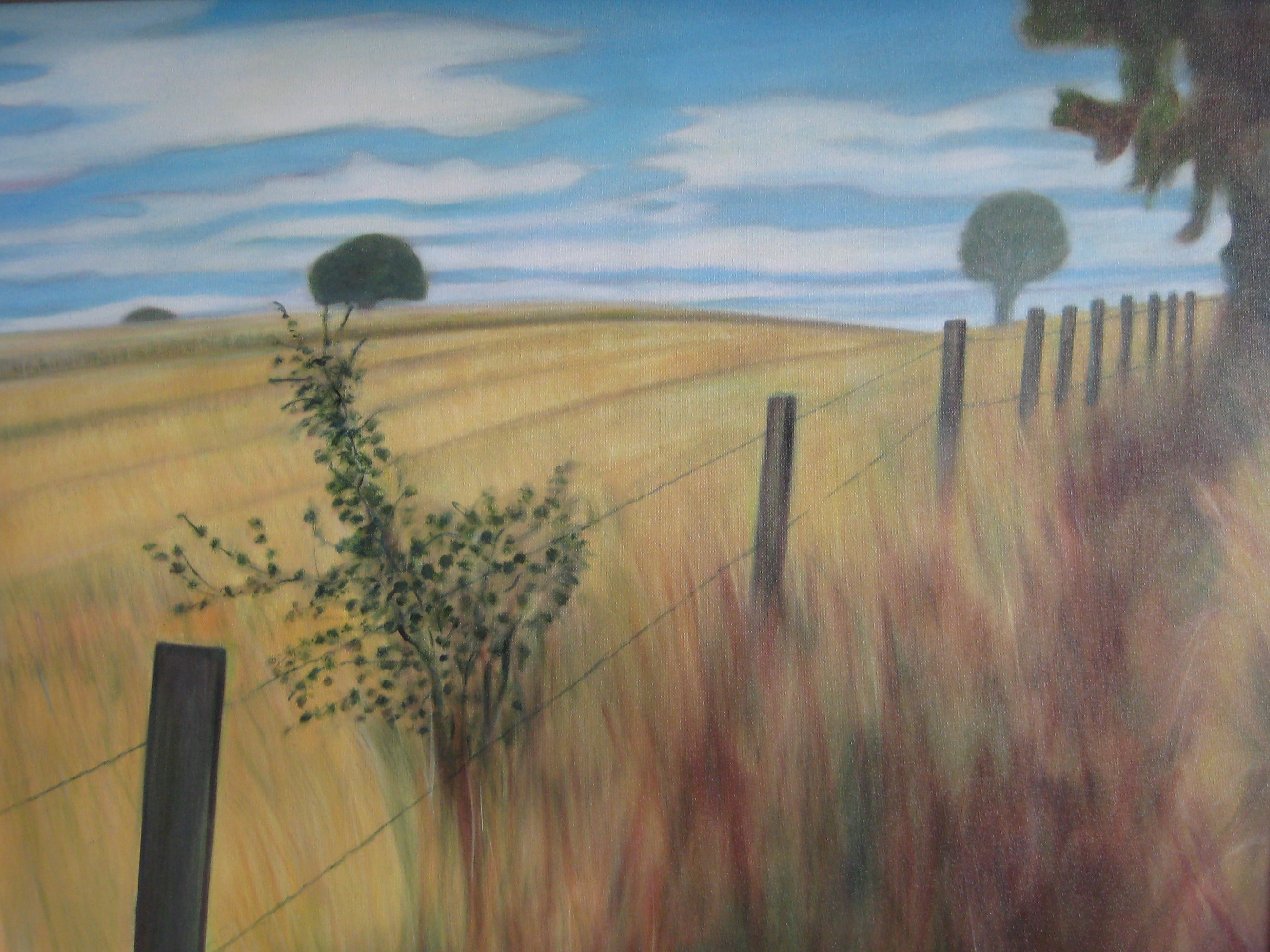 Painting of a field