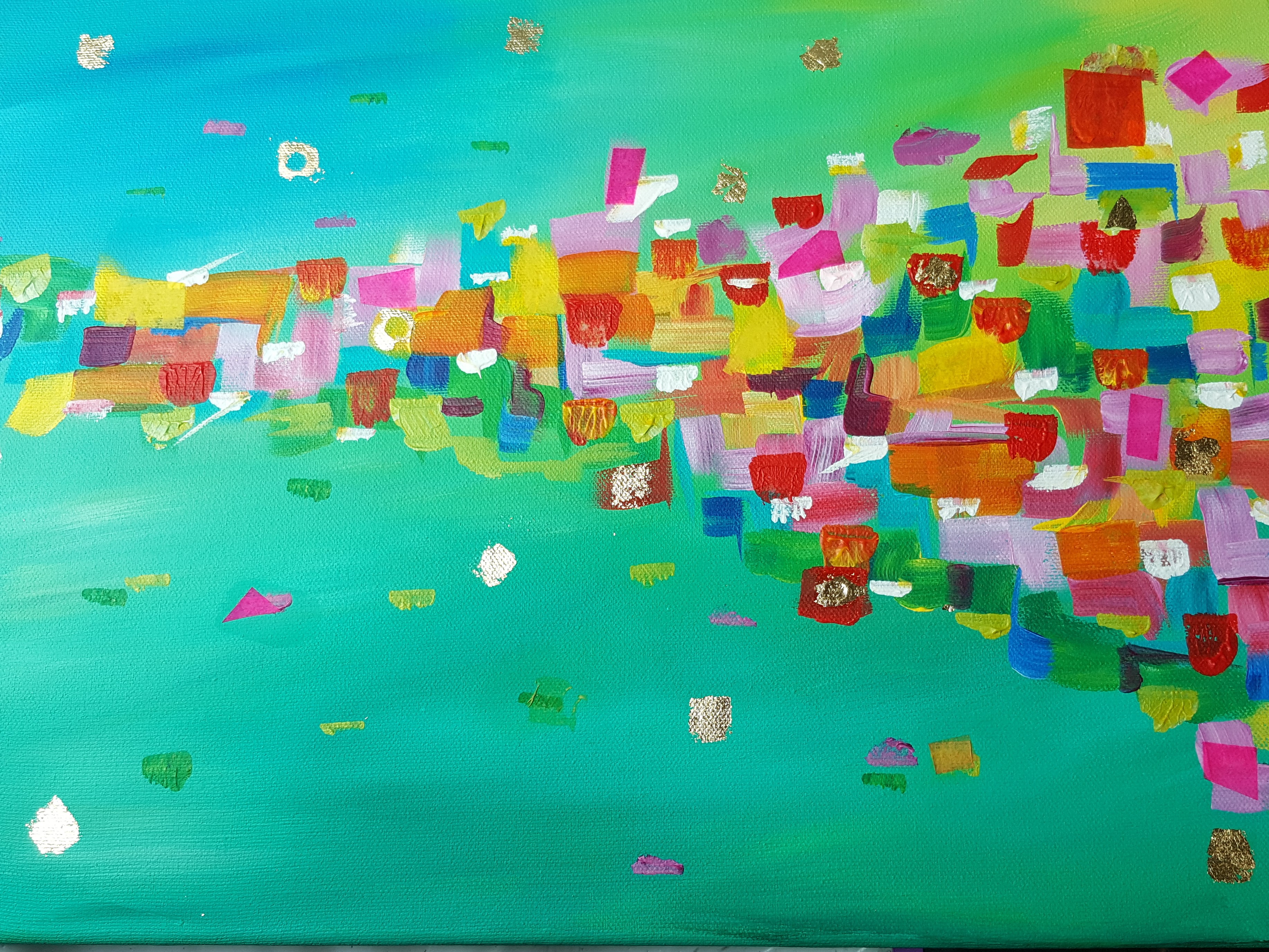 Colourful abstract painting