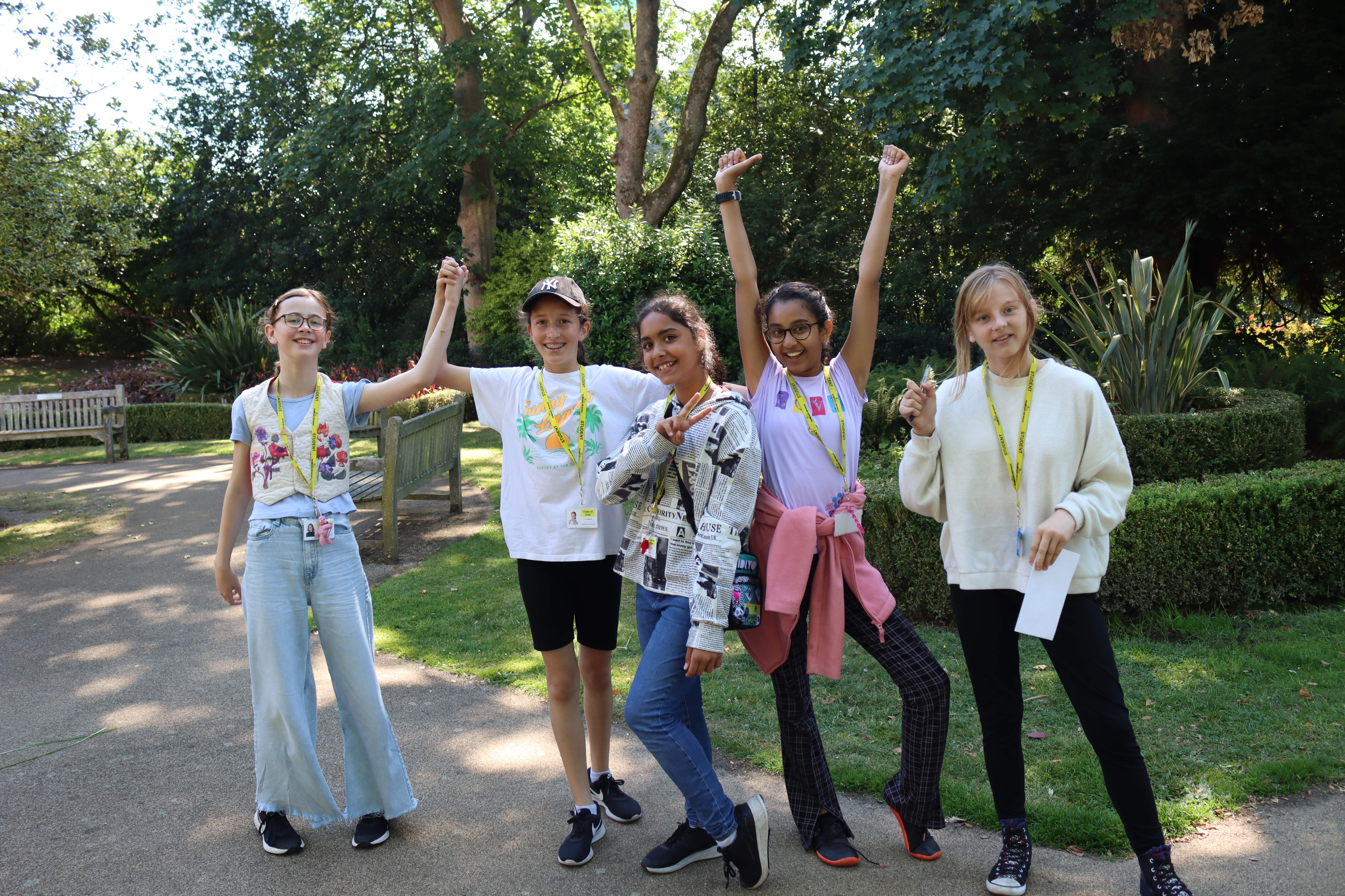 Students in Waterlow Park