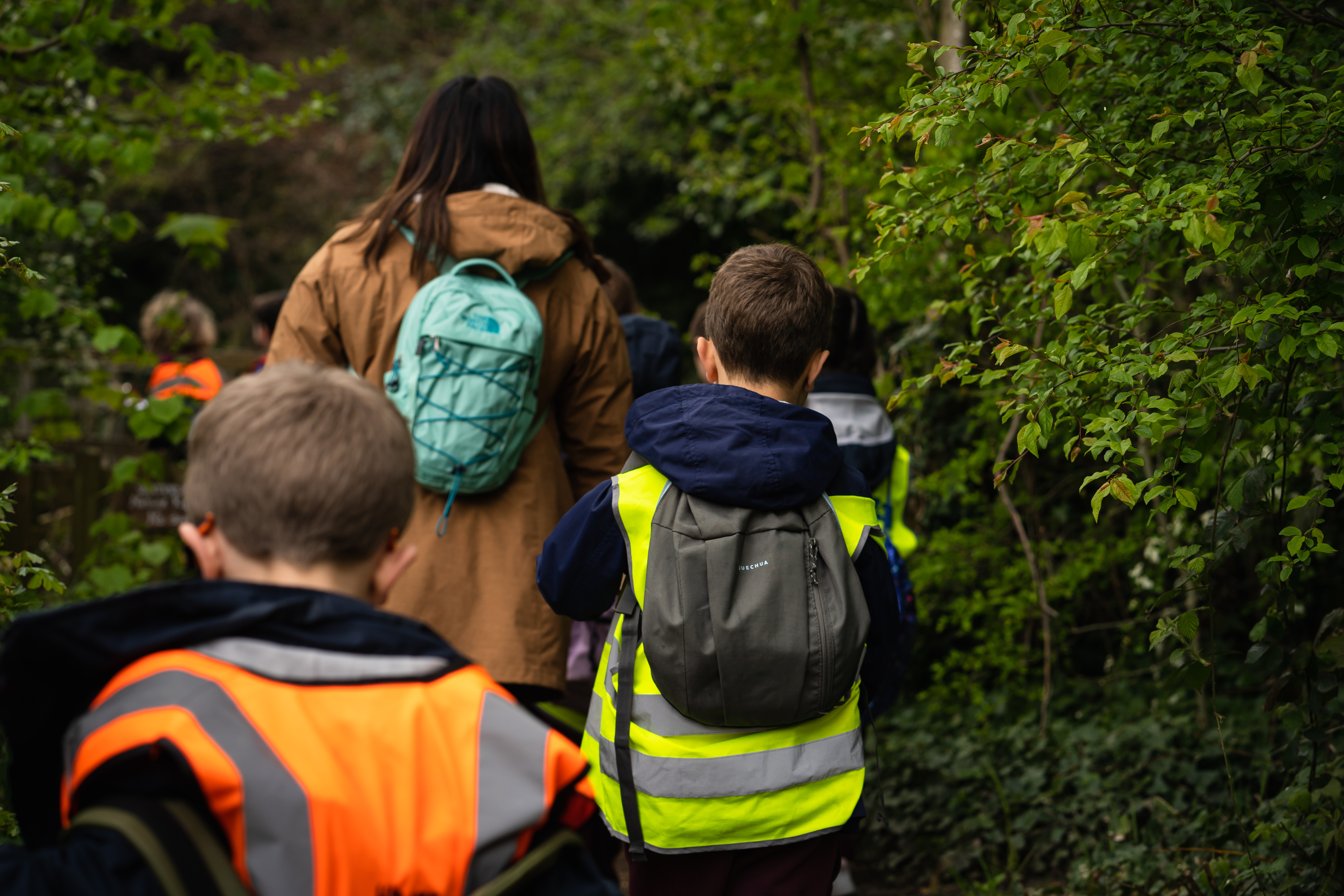 Children visiting Waterlow PArk