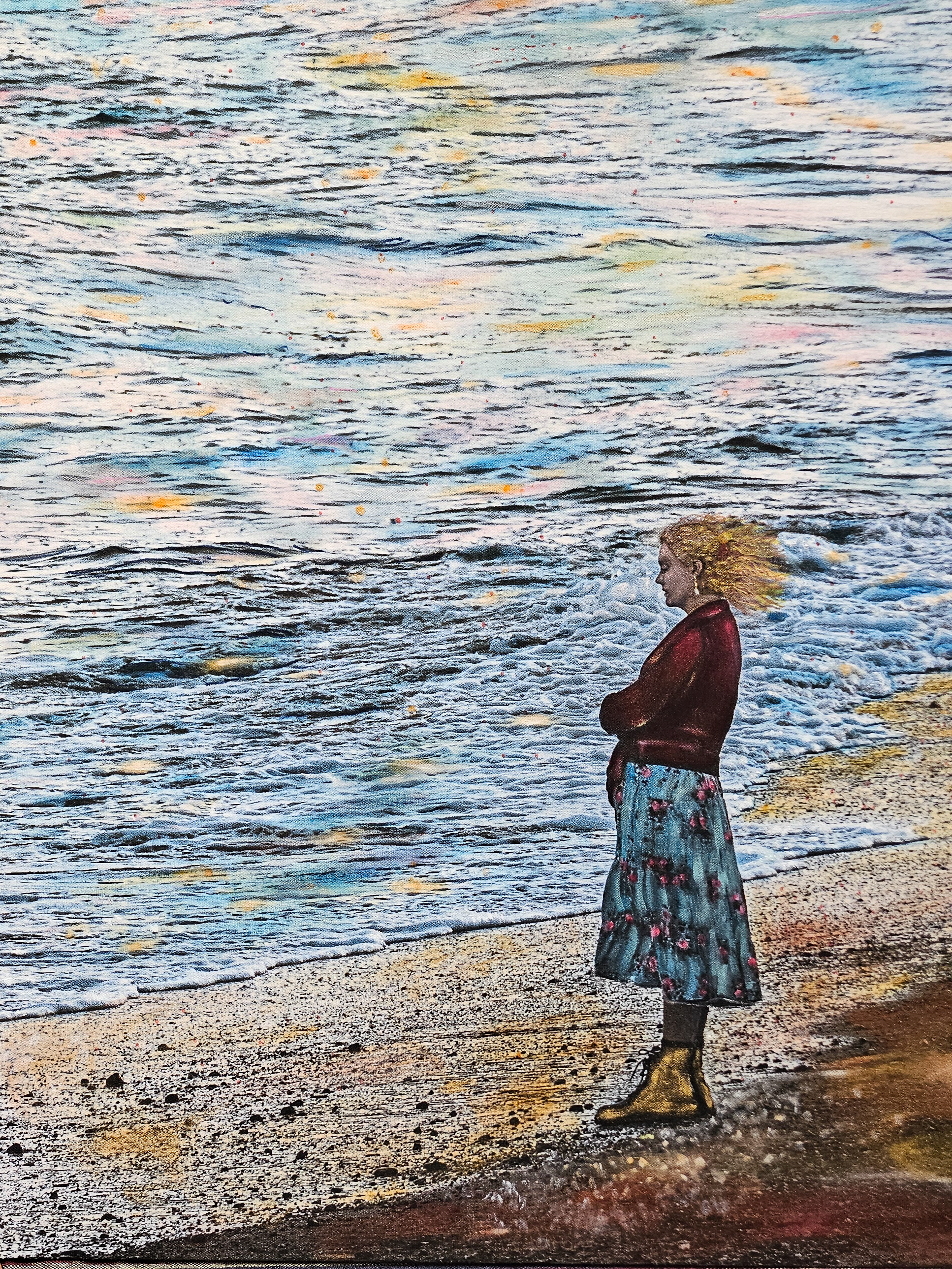 Woman by the Sea by Mika Hadar