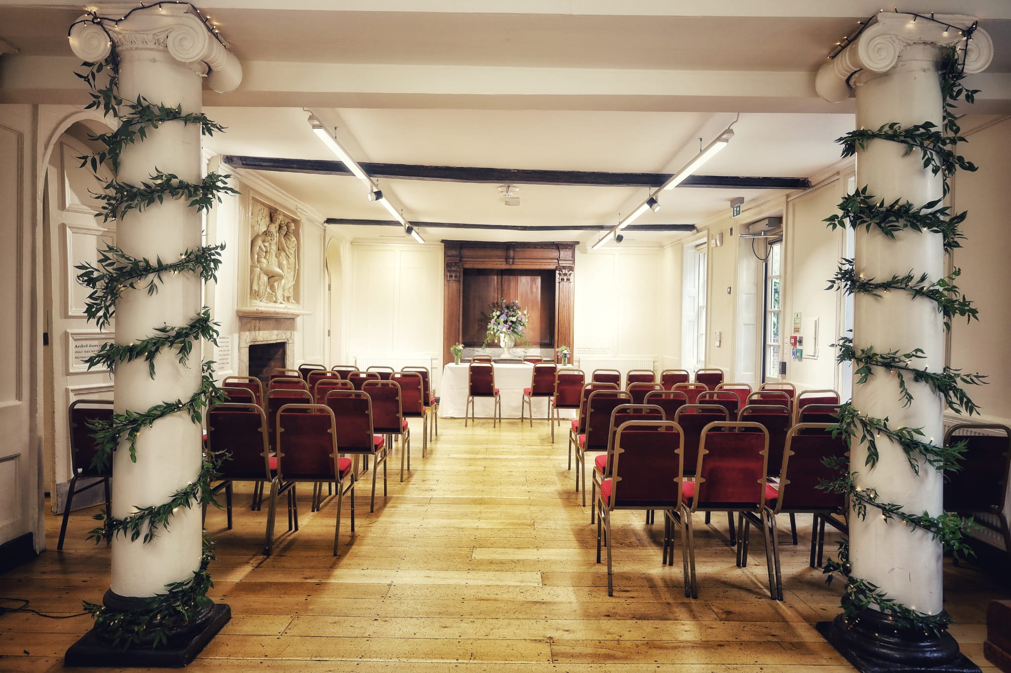 ceremony set-up in the Entrance Hall