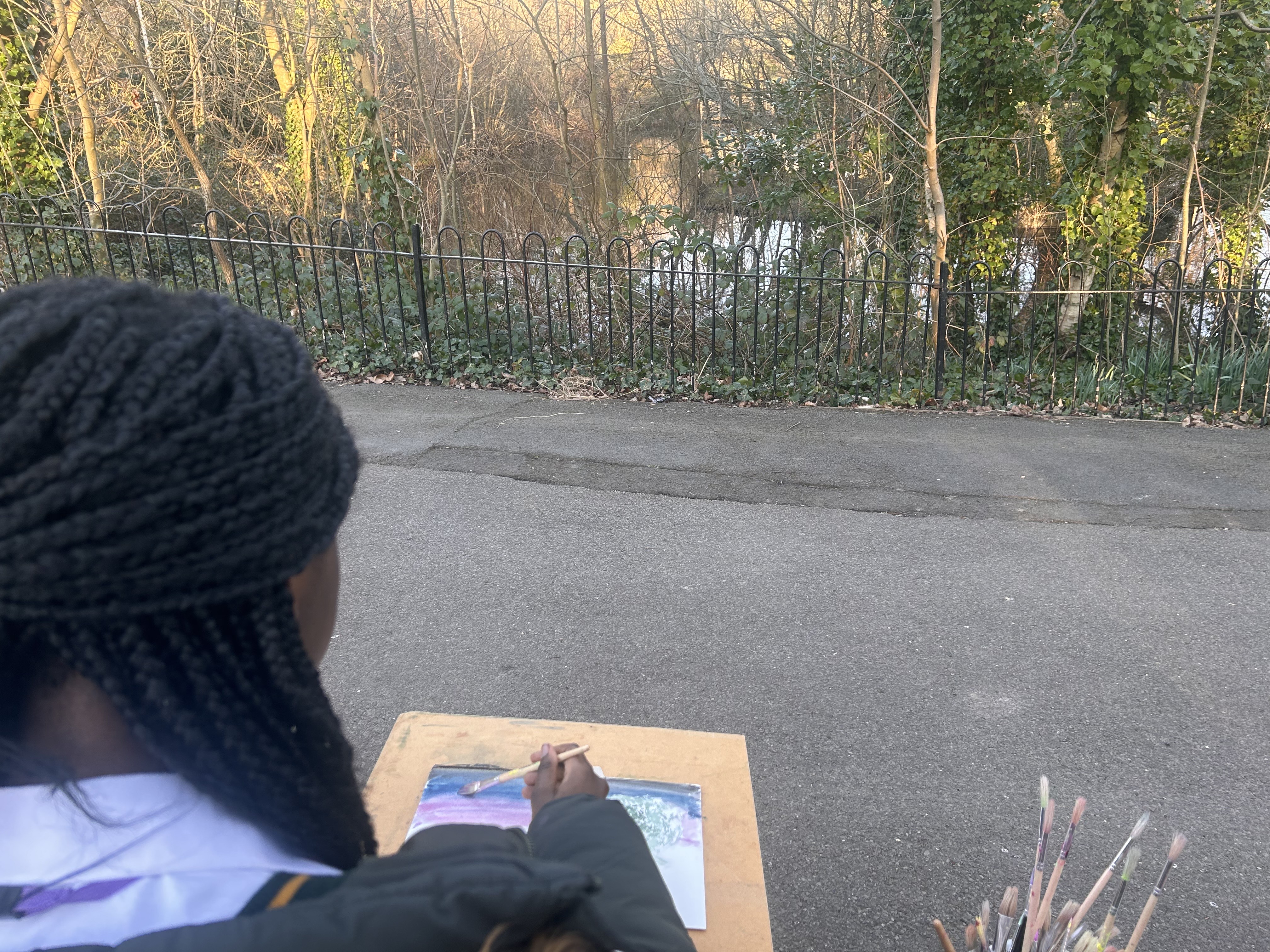 fresh painting outside