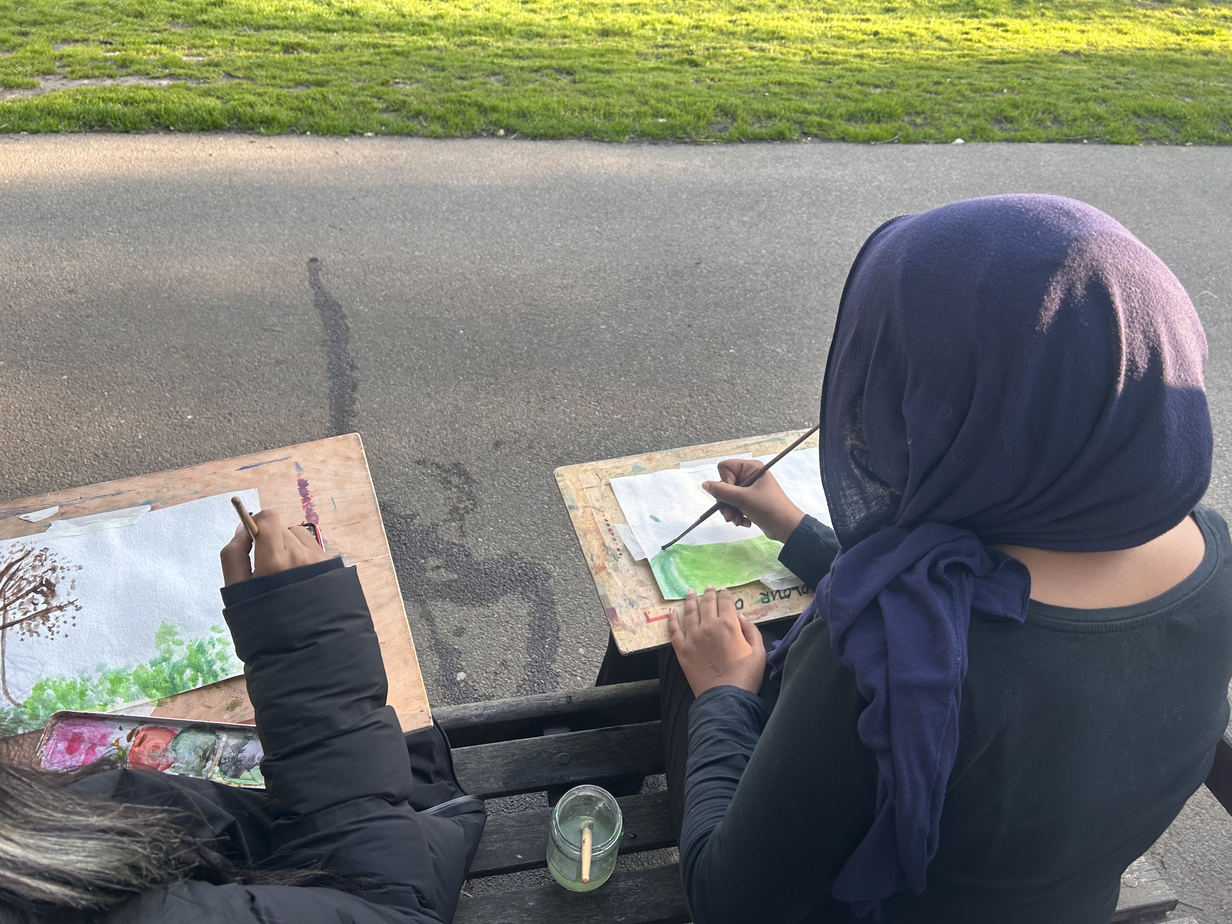 fresh painting outside