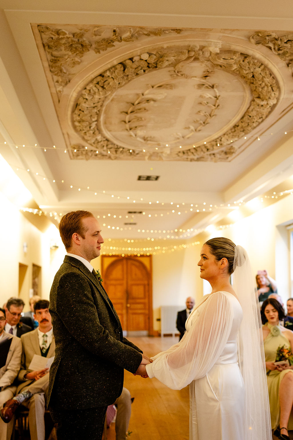 P & J in the long gallery