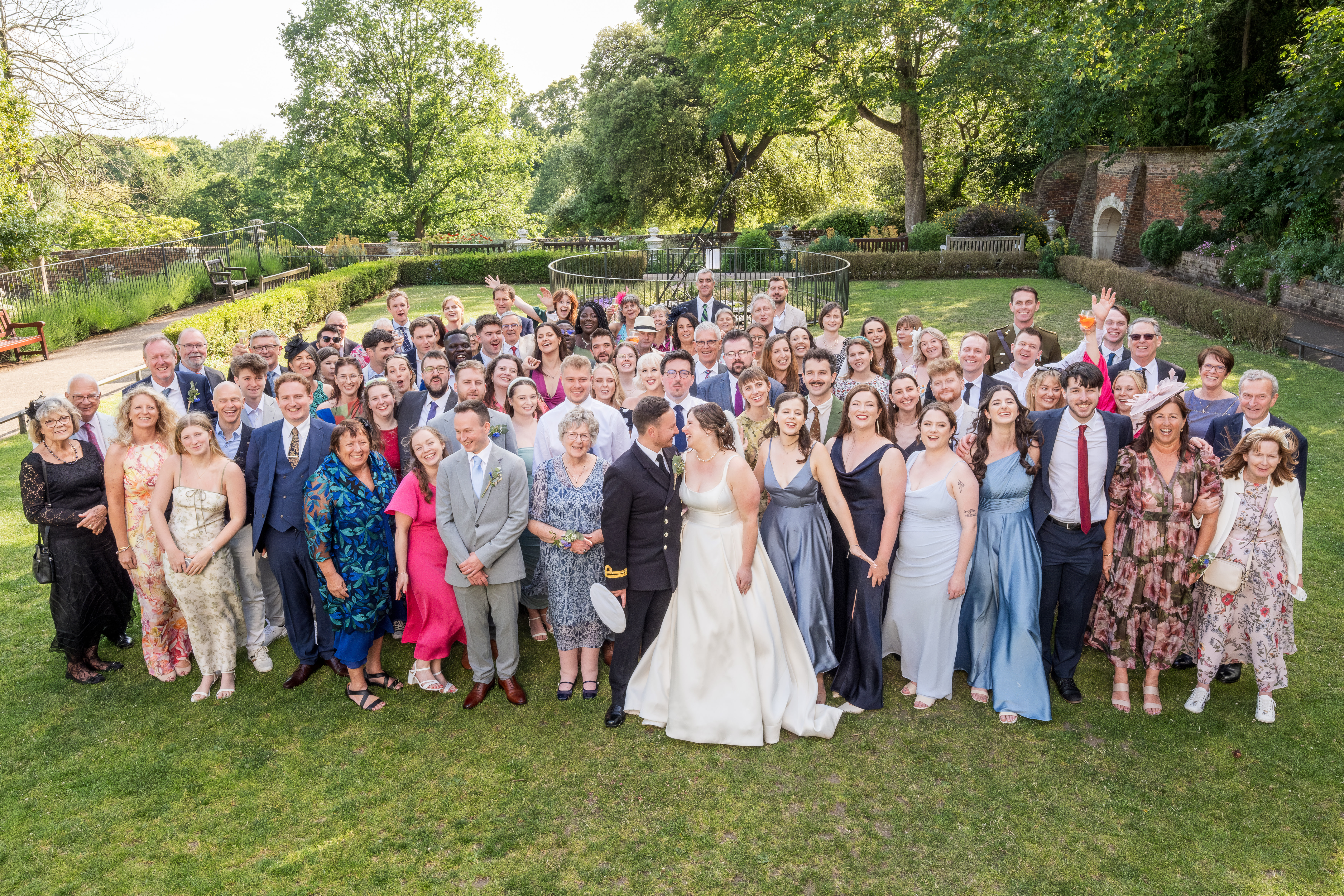 S & B Group Photo on the Tea Lawn