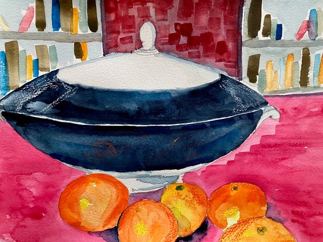 Fruit and Bowl by Diana