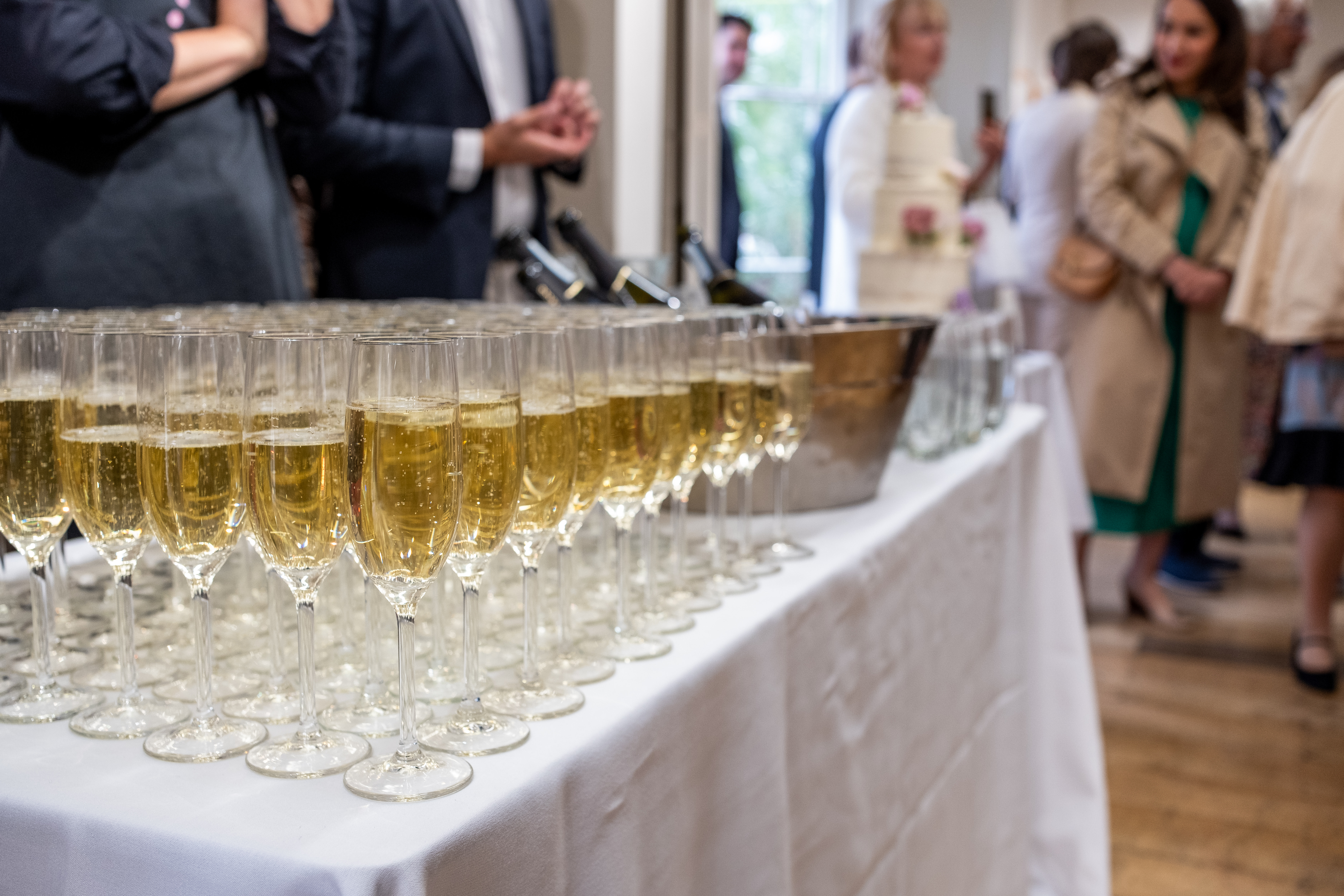 Drinks table in the Lower Gallery