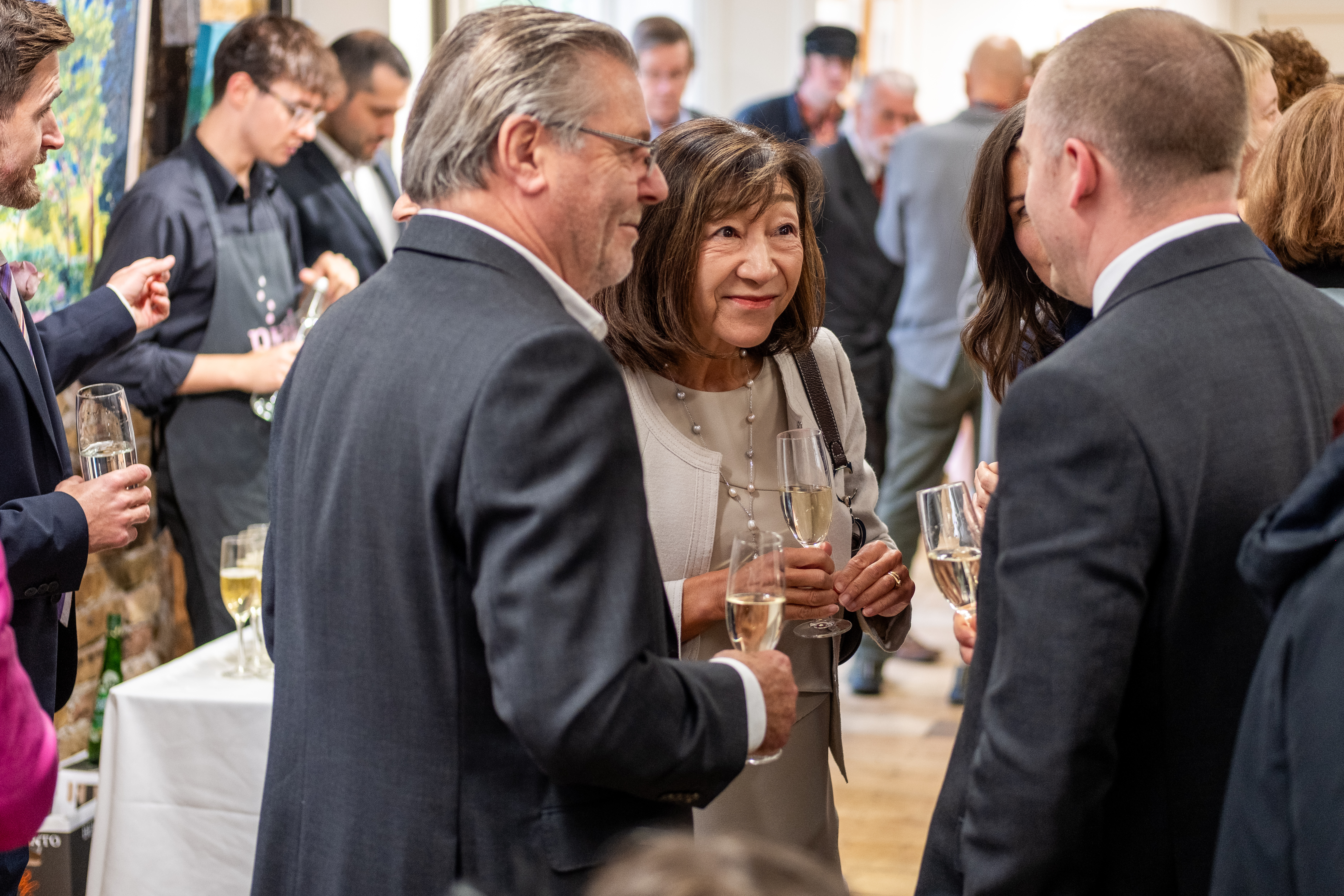 Socialising in the Lower Gallery