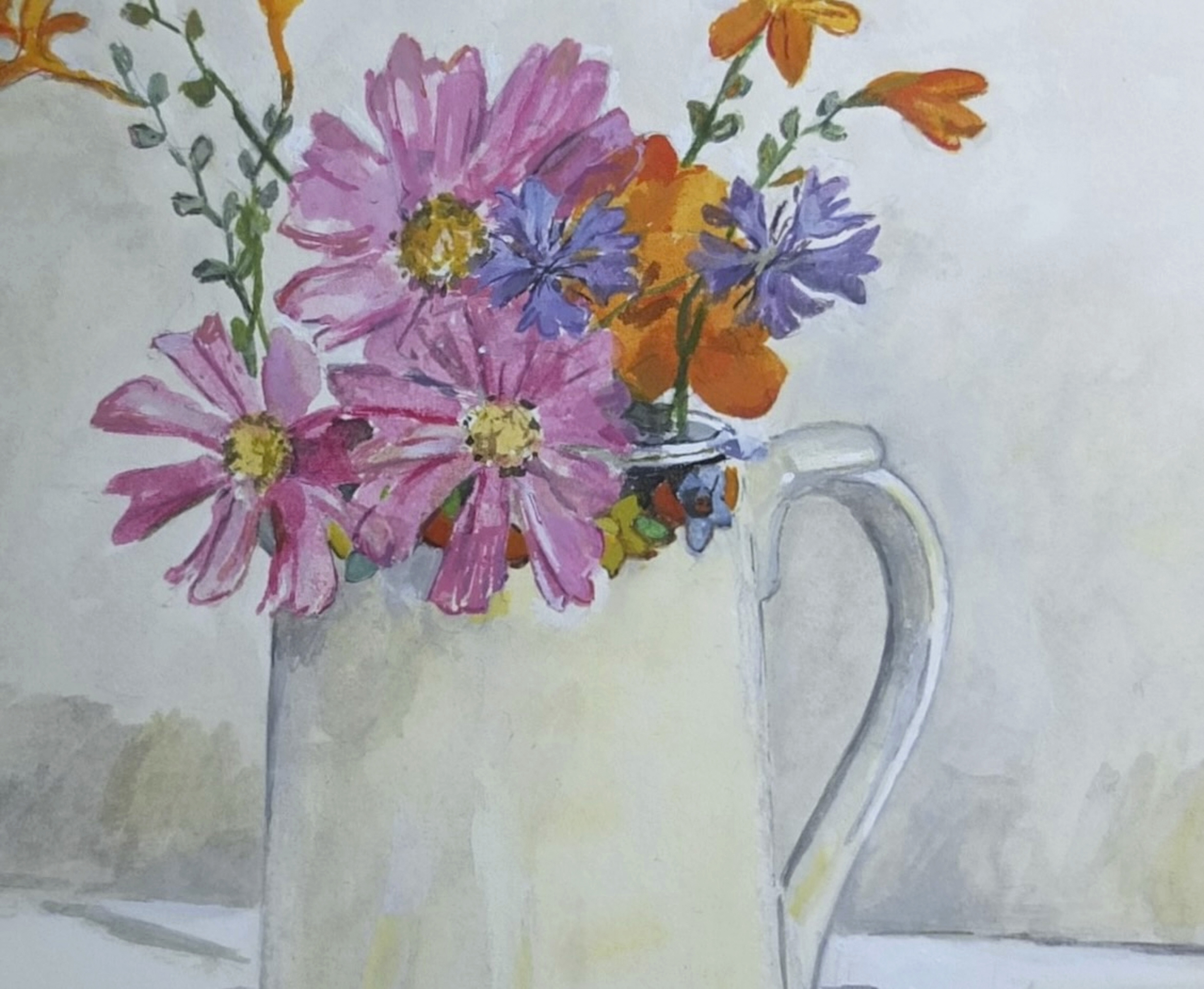 Flowers in a Jug 2 by Peter Hassell