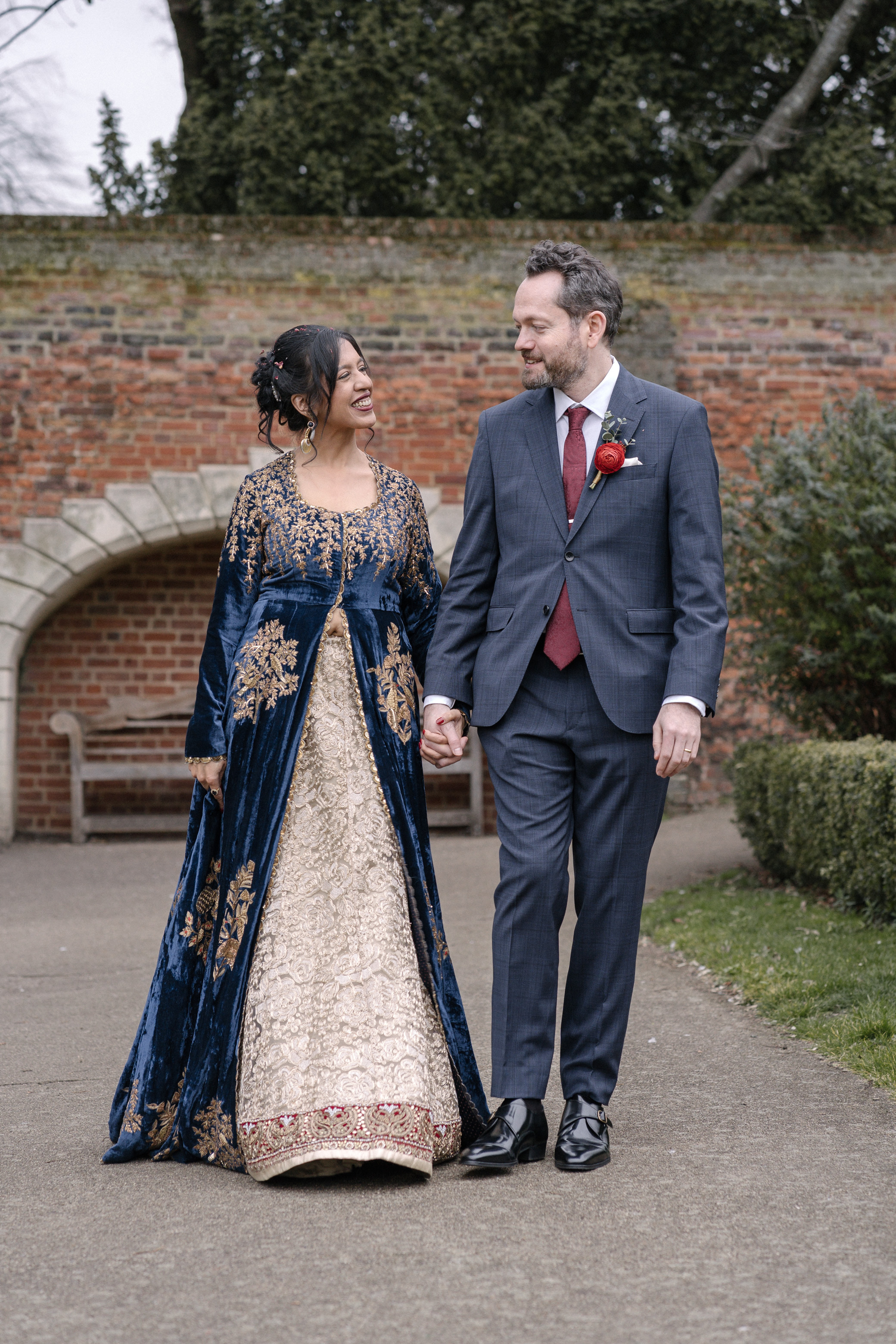 A & S in front of the brick alcove credit Grae Hood Photography