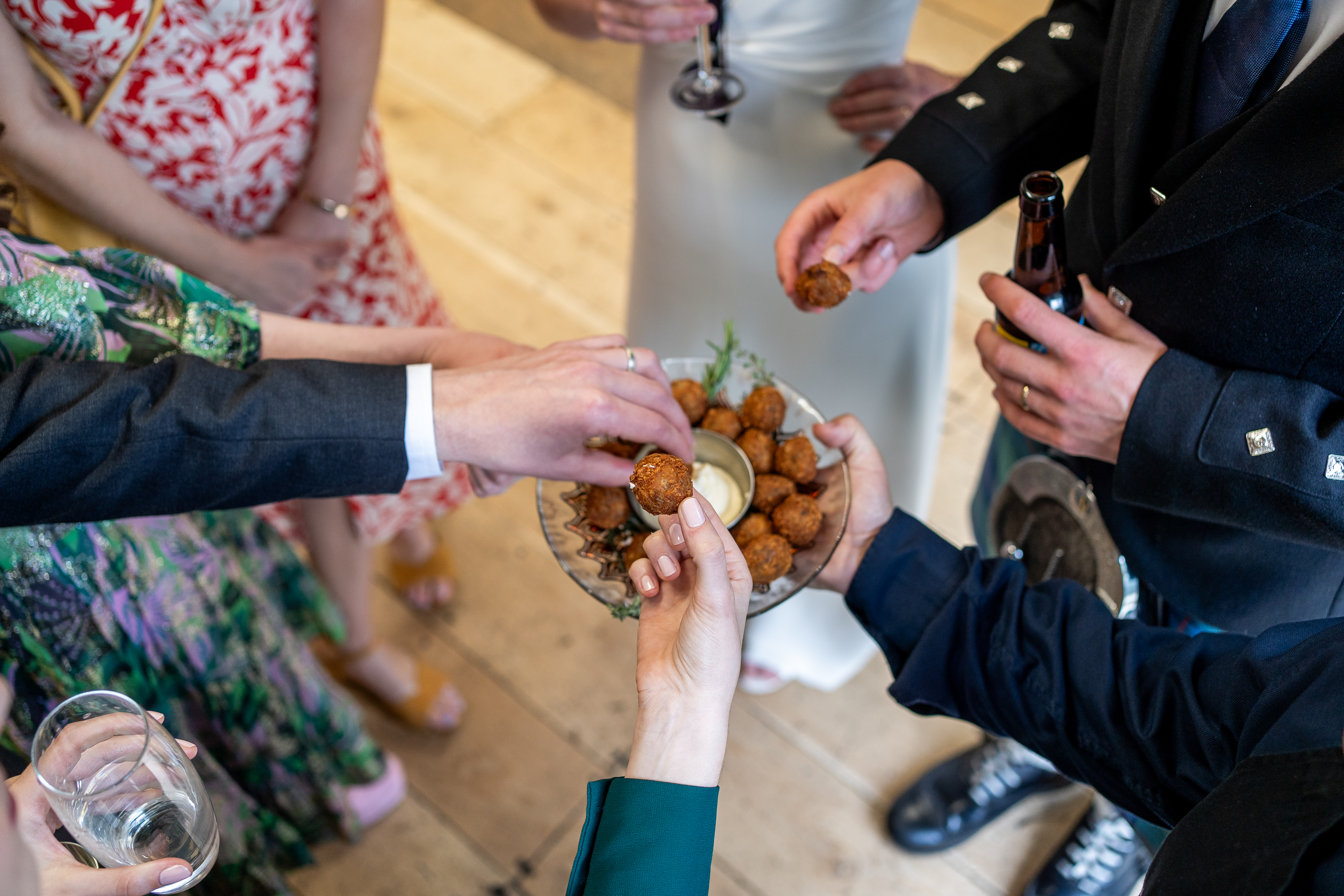 Canapés from Pink Food  Credit: Grae Hood Photography