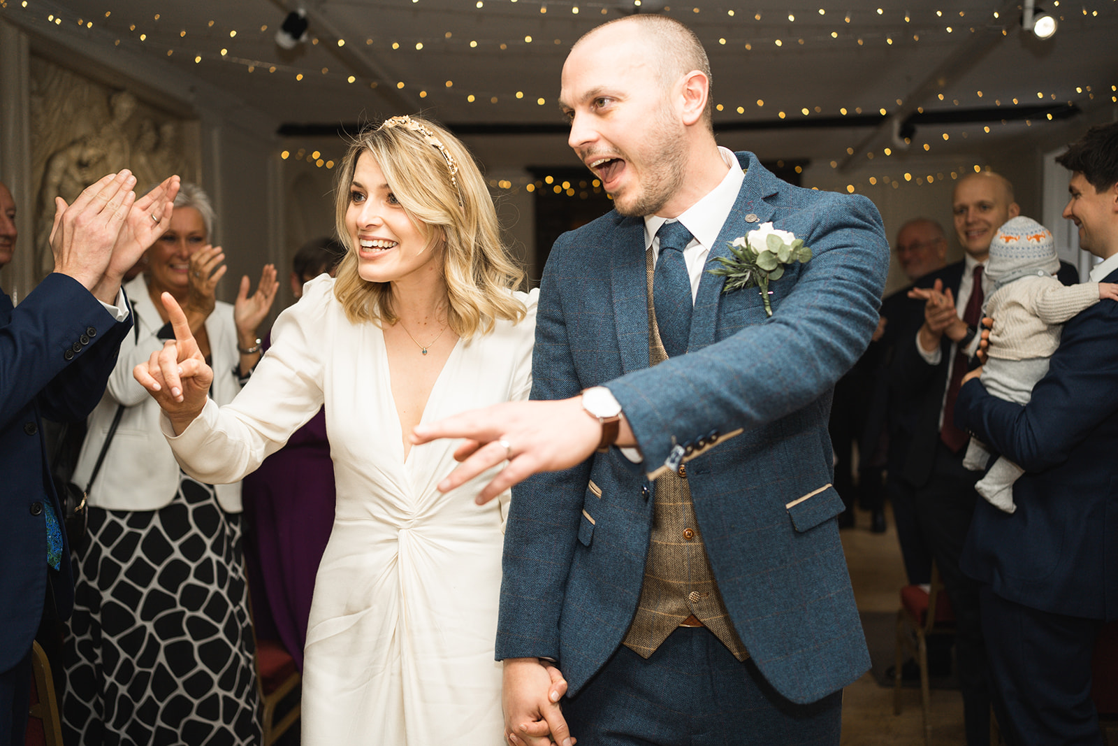 E & S after their ceremony Credit Grae Hood Photography