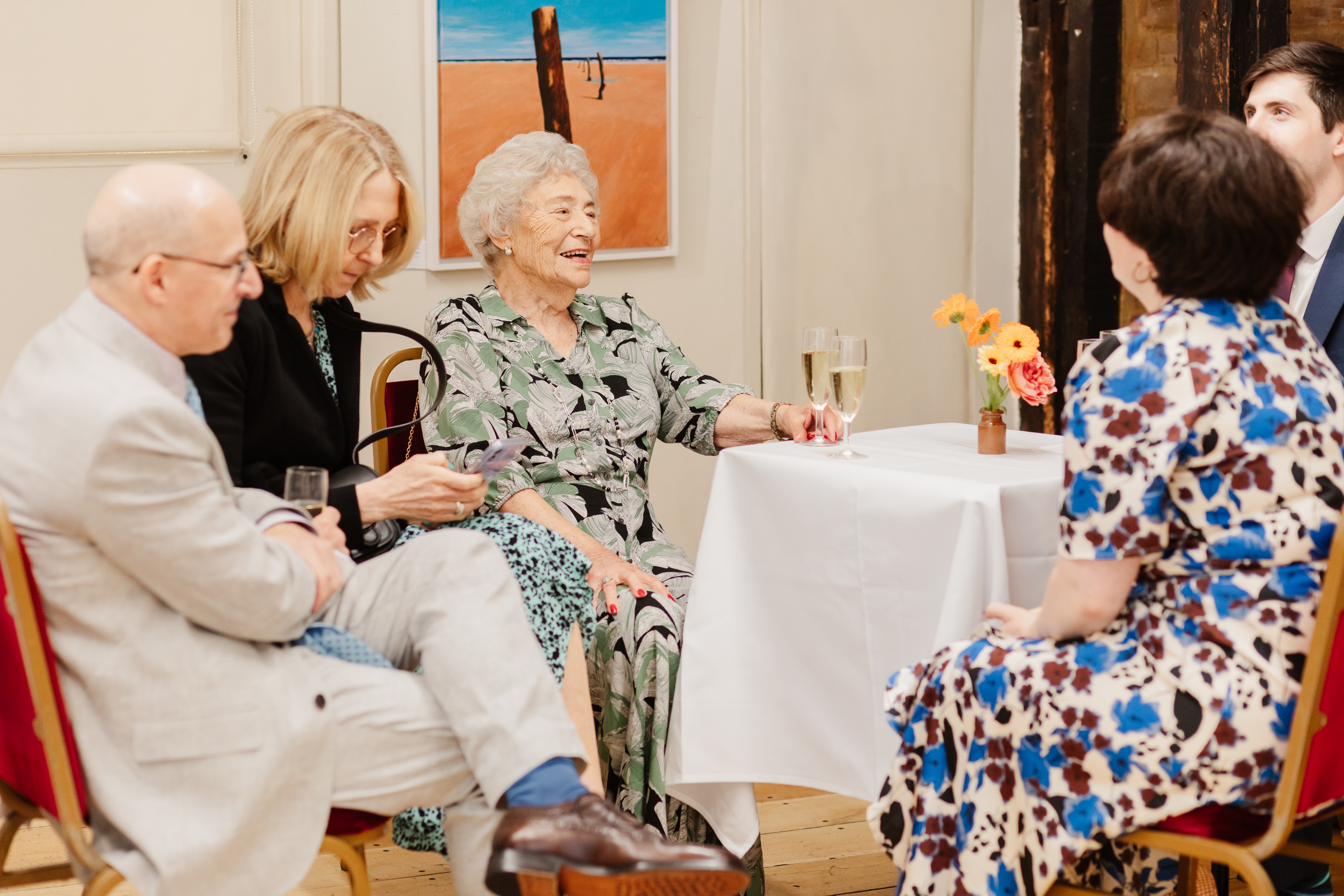 Mingling in the Lower Gallery  Credit: Claire Wakefield Photography