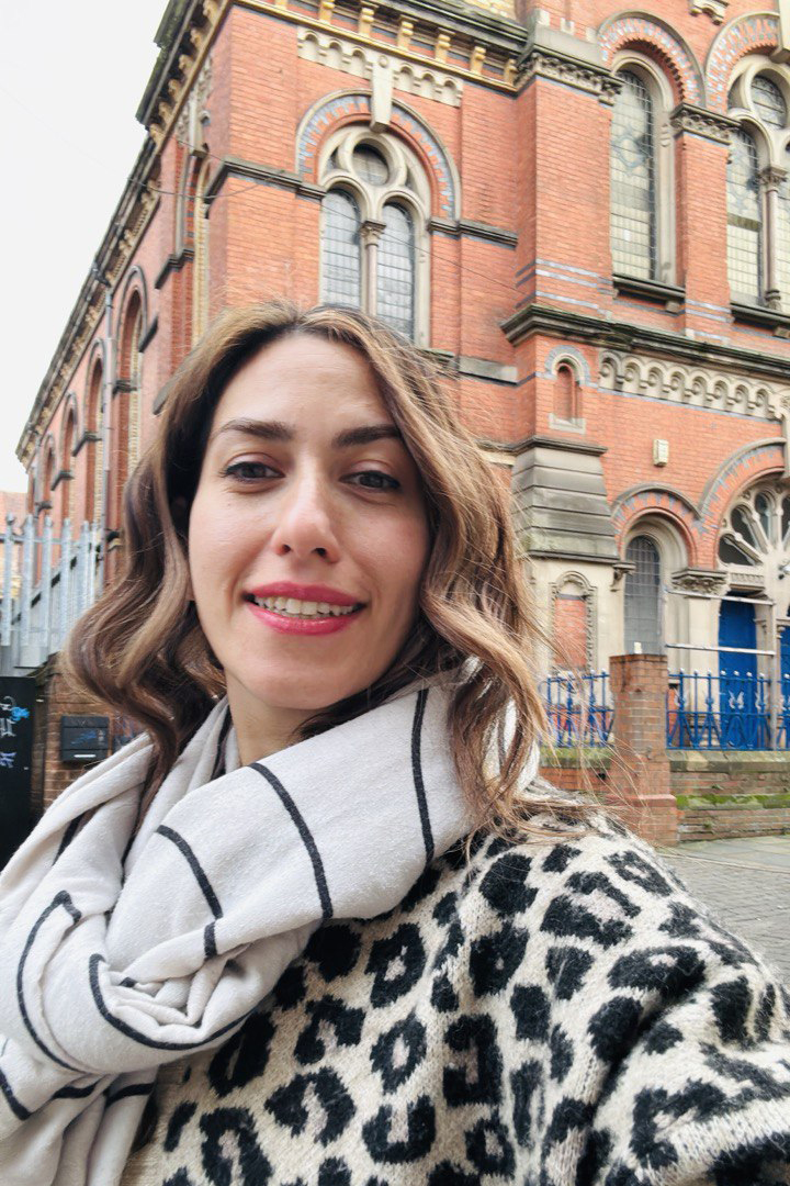 A portrait of Ghazaleh