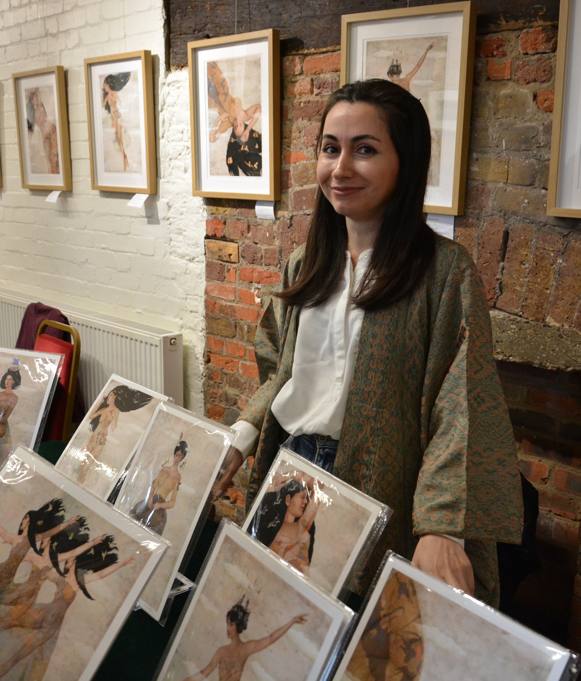 Sahar Khaleghi at her stall at the Nowruz Bazaar 2025