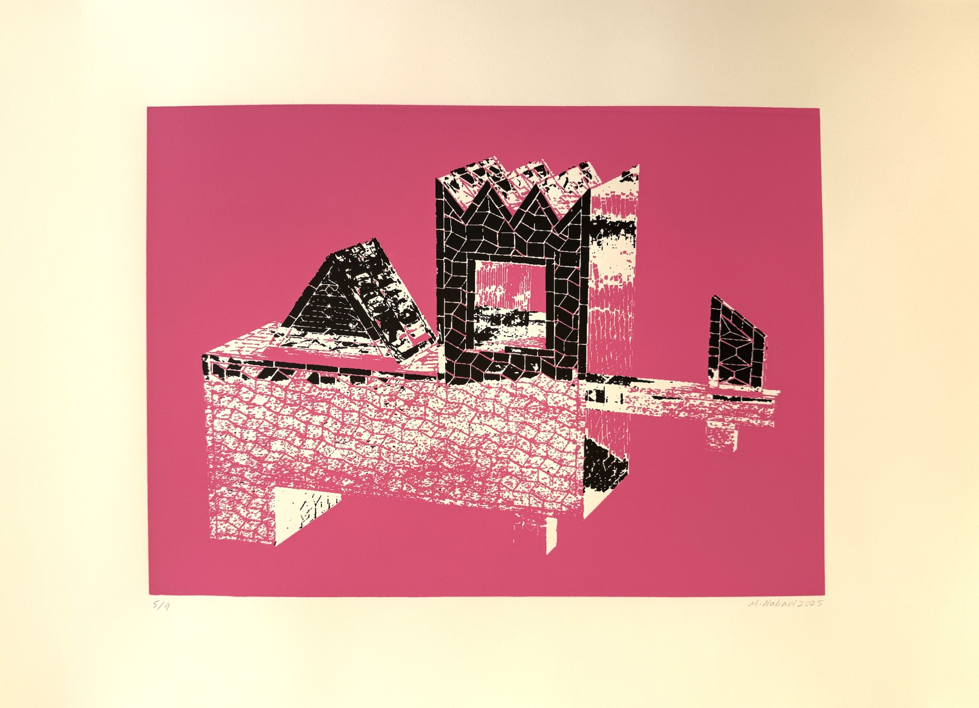 Silk Screen Print by Mehdi Nabavi 