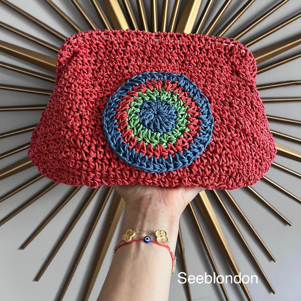 A crochet bag