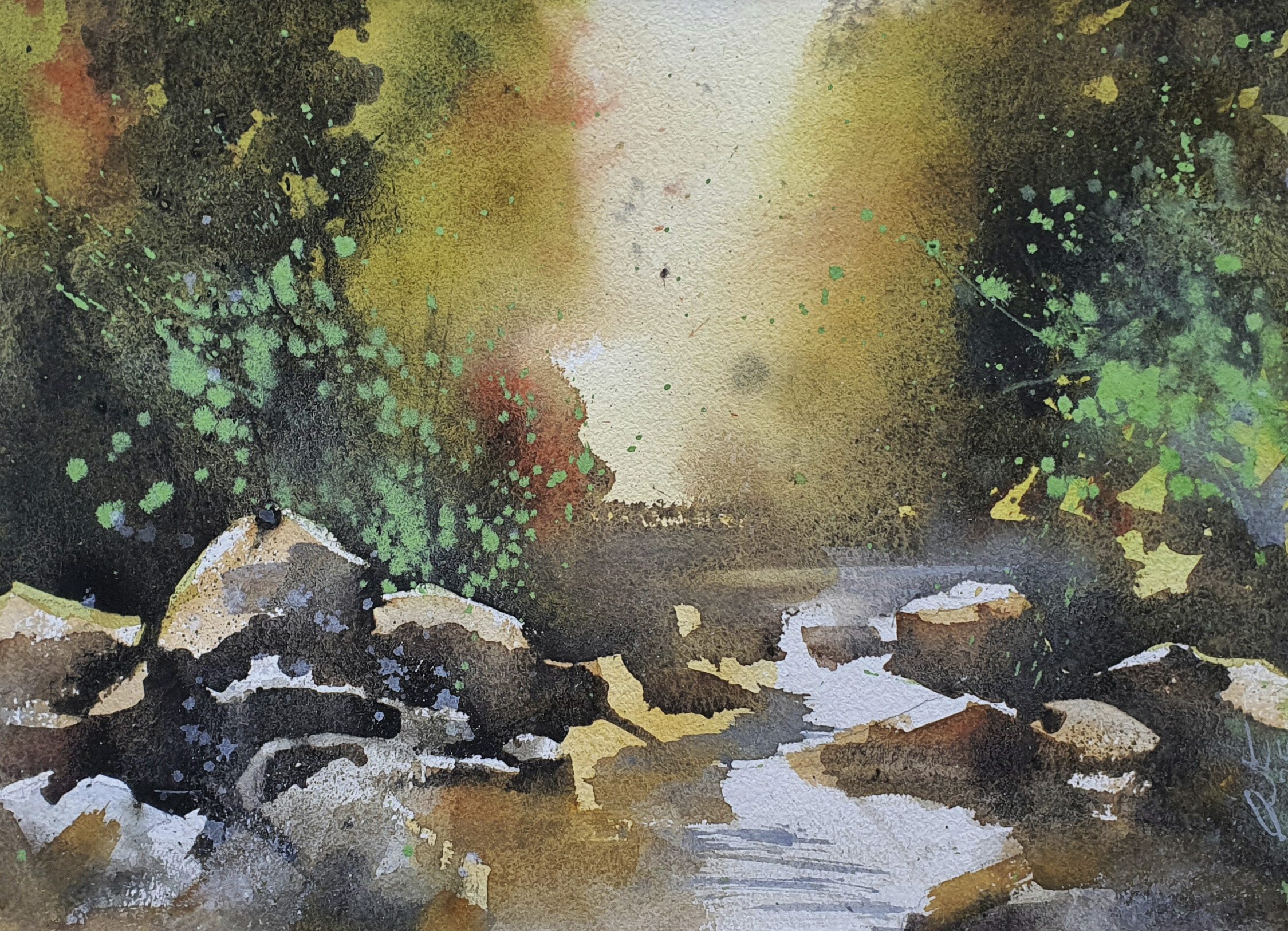 painting of a gorge