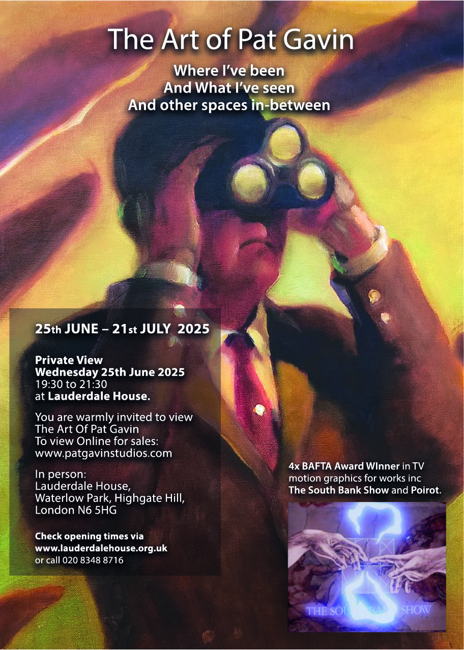 Pat Gavin's exhibition poster