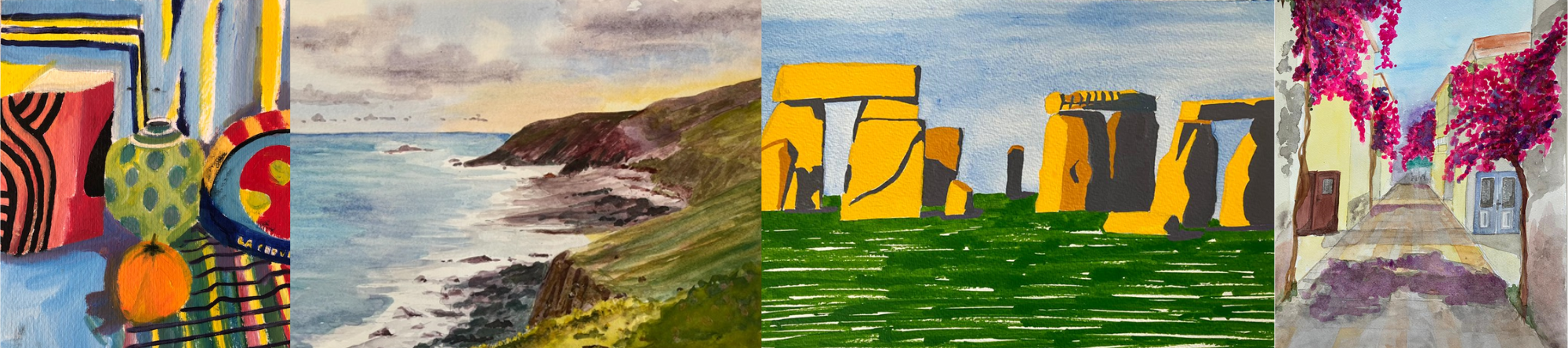 Watercolour & Acrylic paintings