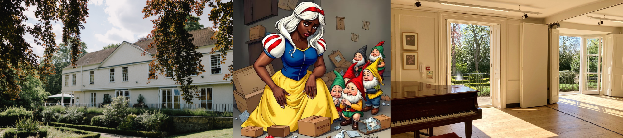 Snow white & the messy dwarves digital art and photos of the House and Lower Gallery