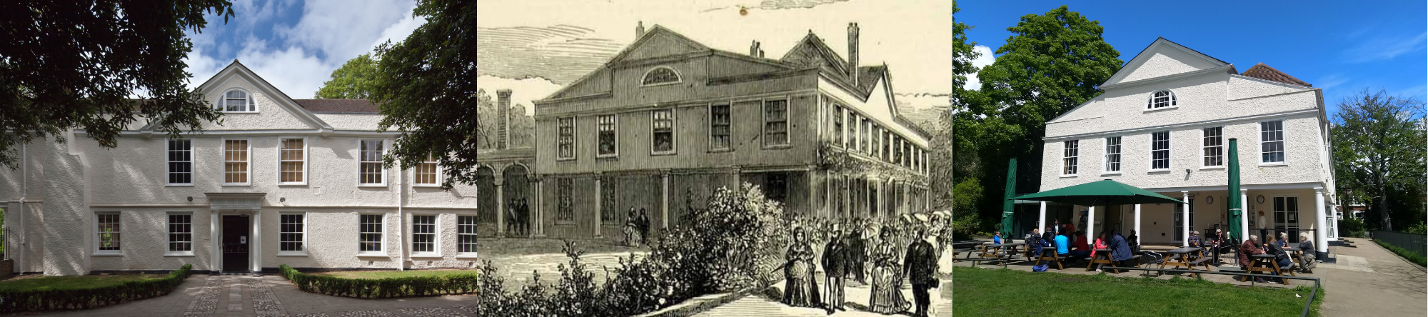 photos of Lauderdale House, then and now