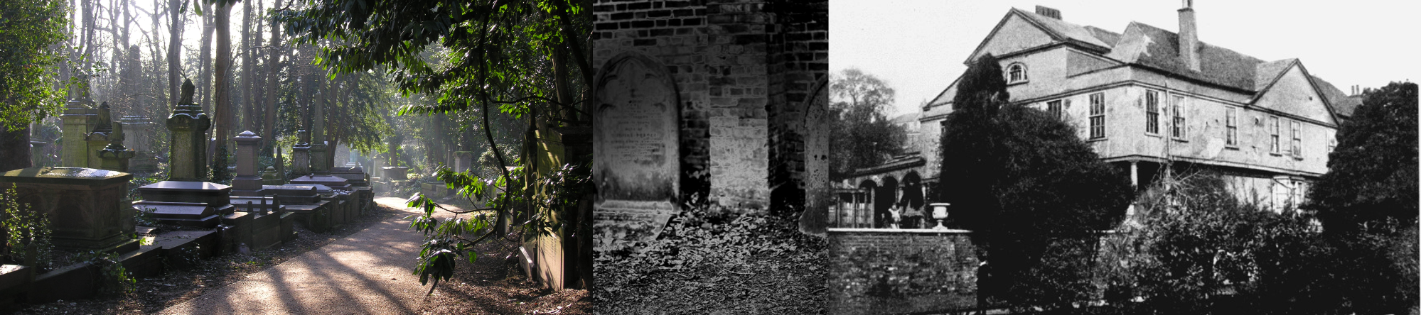 photos highgate cemetery & Lauderdale House in Victorian period