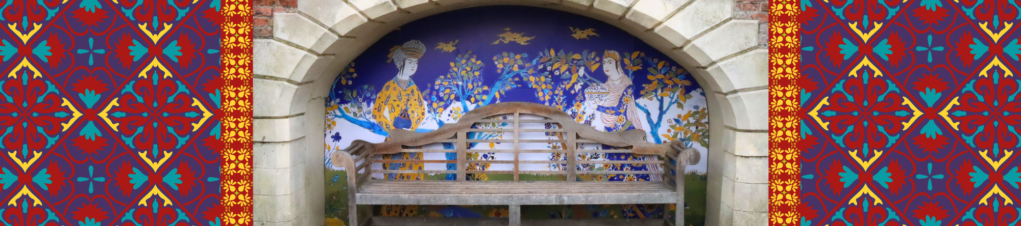 Persian Paradise garden bench