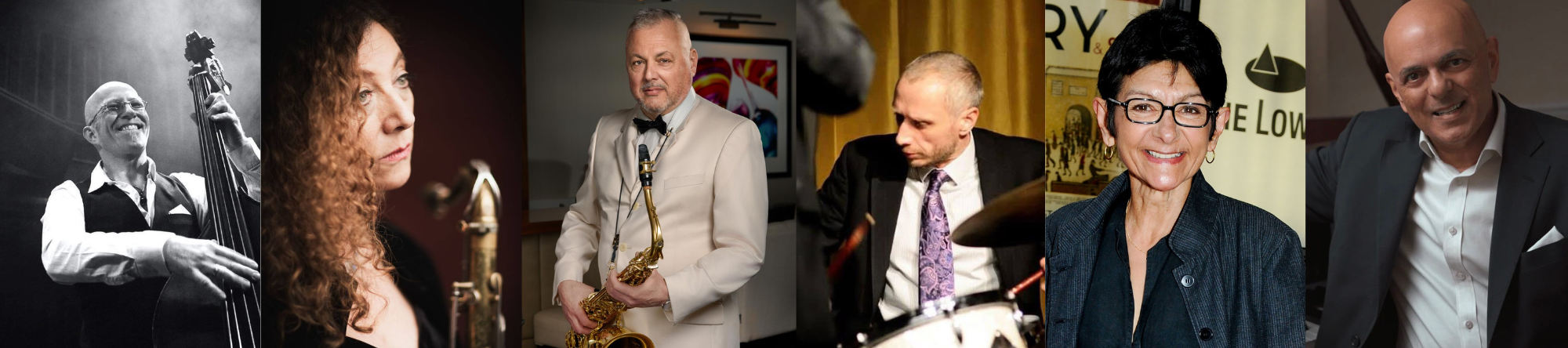 from left to right, photos of Jonny Gee, Juliet Lewis, Pete Long, Matt Skeaping, Shelley King and John Watson