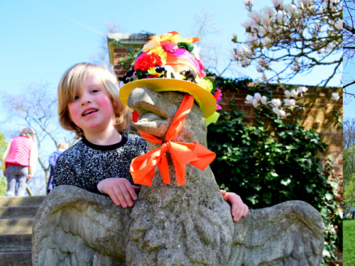 Children enjoying the Easter Trail