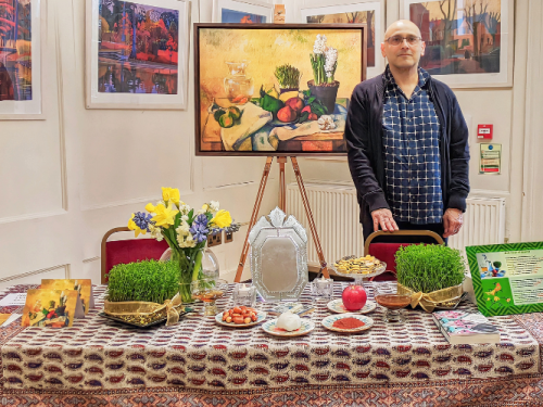 Mehrdad & the Haft-sin table