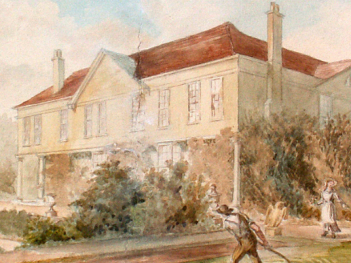 images of Lauderdale House in the 1800s and now