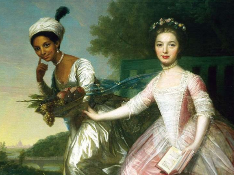 image of I,Dido film credit Non Vaughan-O'Hagan; image of painting of Dido and Elizabeth credit Scone Palace, Perth, Scotland; Engraving of Kenwood permissionKenwood