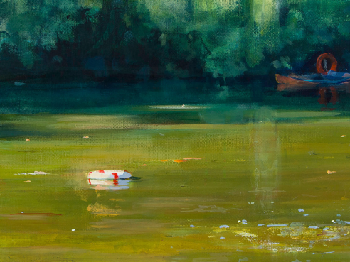 Images of artwork by Kenwood Ladies Pond artists